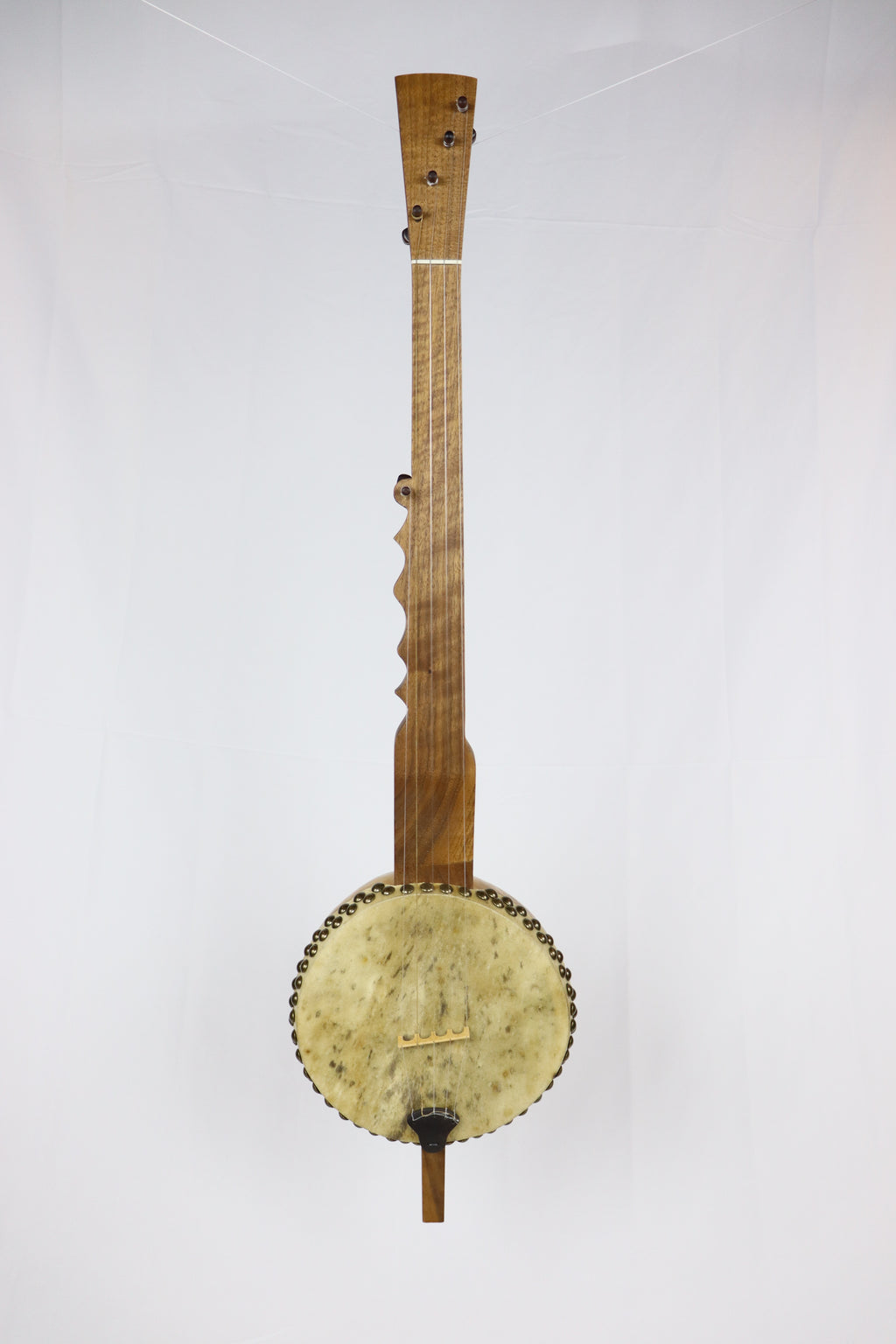 Curly Walnut Gourd Banjo #002