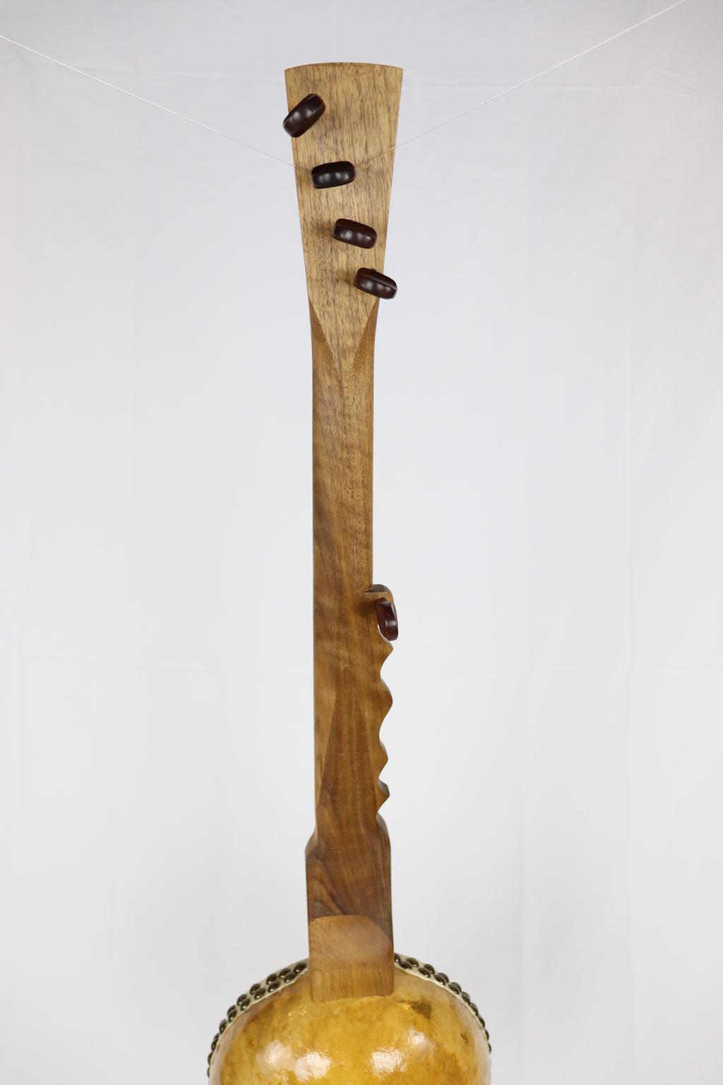 Curly Walnut Gourd Banjo #002
