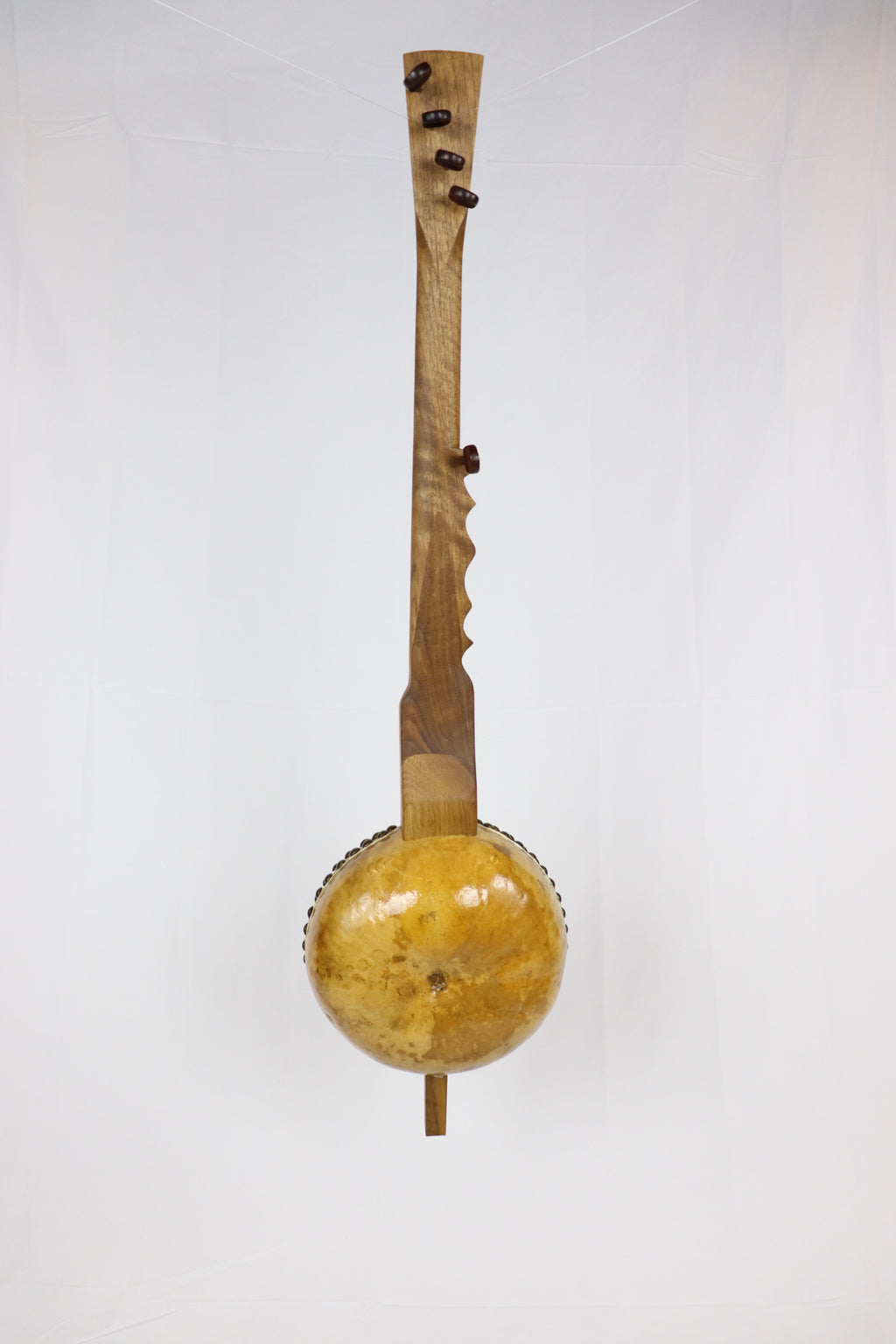 Curly Walnut Gourd Banjo #002
